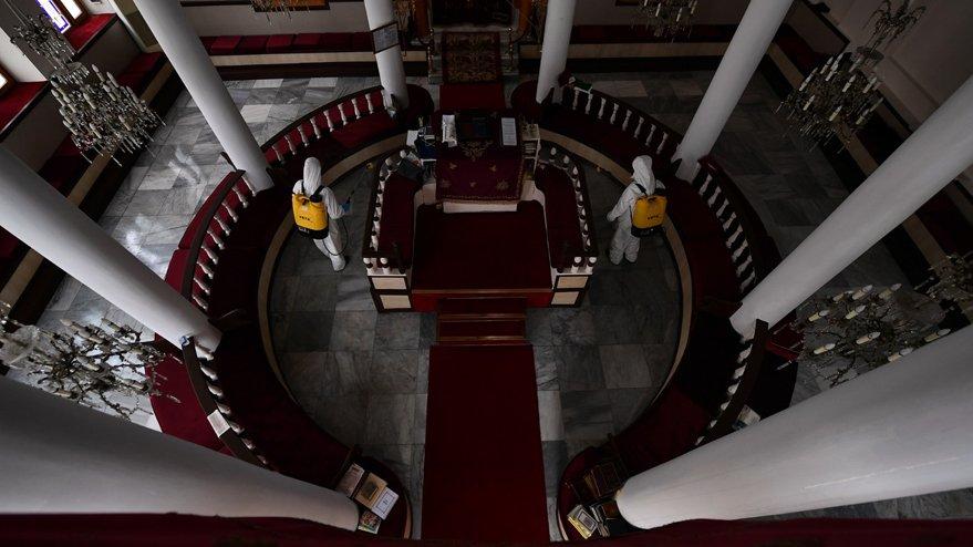 500 yıllık Geruş Sinagog’u dezenfekte edildi