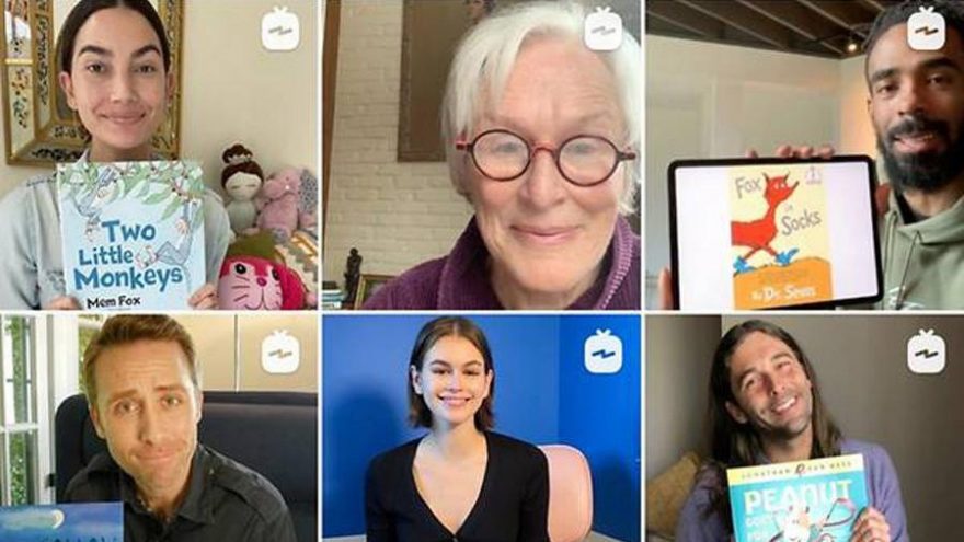 Kaia Gerber, Cindy Crawford, Kate Winslet, Amy Adams, Jennifer Garner ve pek çok isim çocuklar için hikaye okuyor