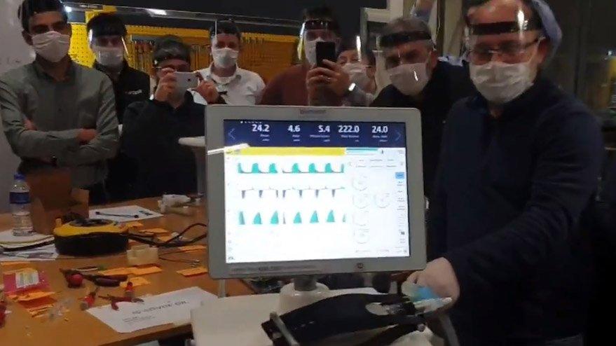 Yerli solunum cihazı seri üretimden çıktı