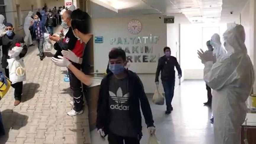 Aynı aileden 10 kişi coronayı yenerek taburcu oldu