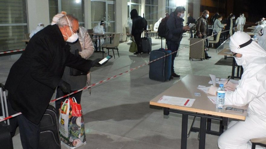 Almanya’dan yurda dönen 285 kişi, Yozgat’ta KYK yurduna yerleştirildi