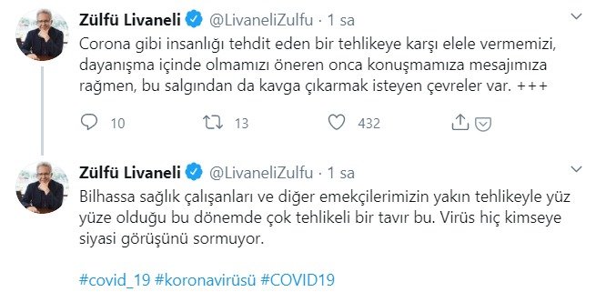 Zülfü Livaneli: Virüs kimseye siyasi görüşünü sormuyor - Resim : 1