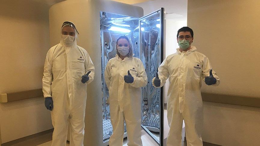 Virusu 30 Saniyede Olduren Dezenfeksiyon Kabini Tasarladilar Saglik Son Dakika Haberler