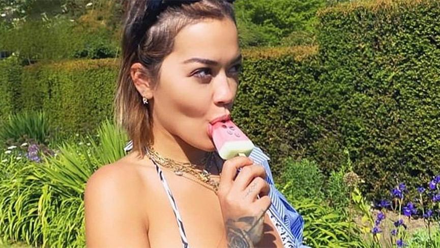 Rita Ora’nın keyifli karantinası!