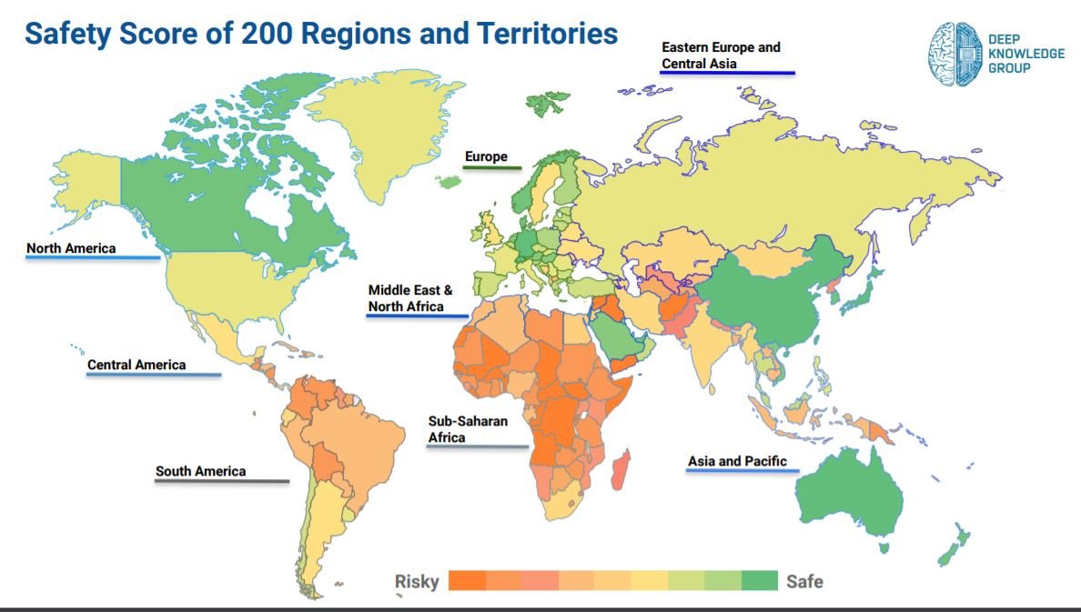 which is the safest country in the world top 1