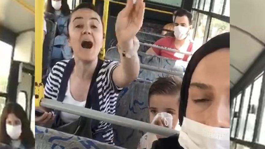 Otobüste maske takmayan kadına para cezası kesildi