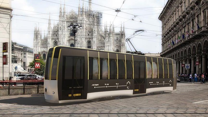 Sosyal mesafeli tramvay tasarlandı