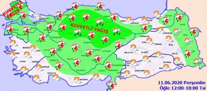 Meteoroloji uyardı: Kuvvetli yağış geliyor!