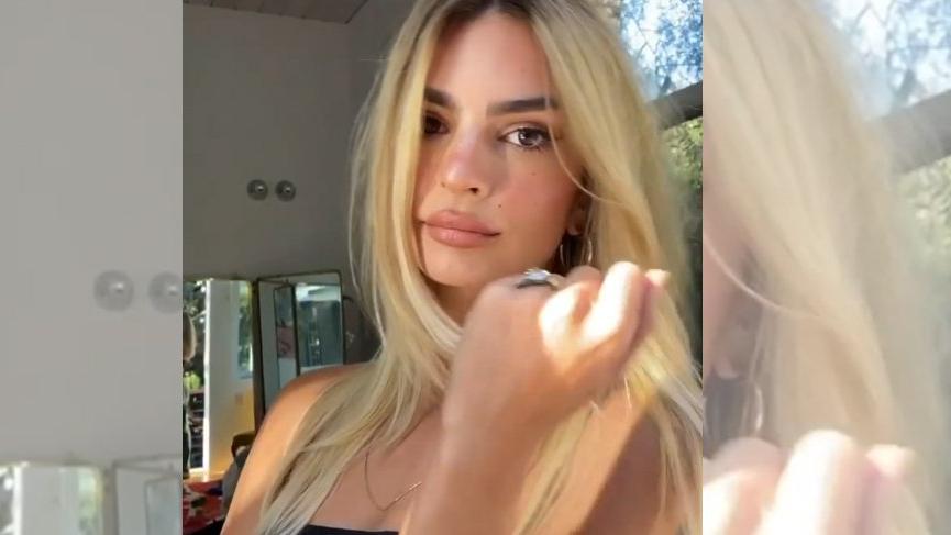 Emily Ratajkowski karantinadan sarışın çıktı