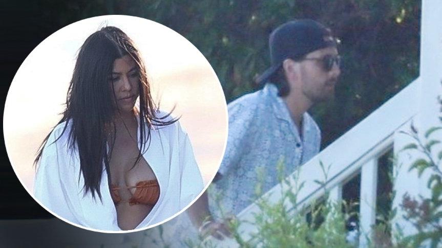 Kourntey Kardashian eski sevgilisi Scott Disick ile Malibu’da görüntülendi