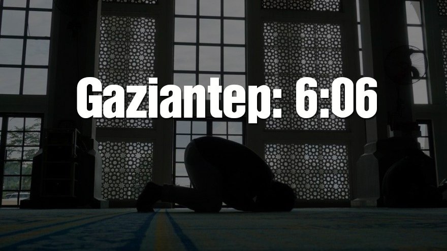Gaziantep bayram namazı saati: 06:06
