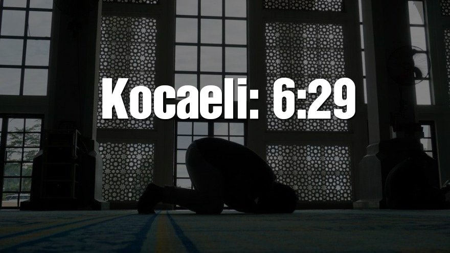 Kocaeli bayram namazı saati: 06:29