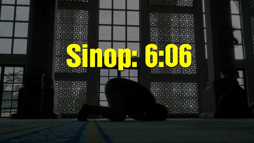 Sinop bayram namazı saati: 06:06
