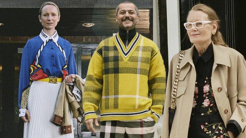 Burberry çalışanları, 2021 koleksiyonunu modellik yaparak tanıttı