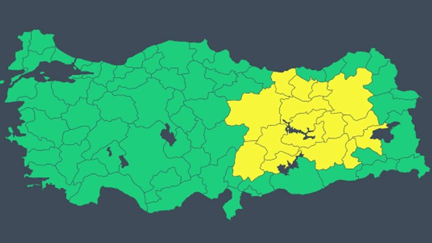 Meteoroloji’den birçok şehre sarı uyarı! Saat verildi