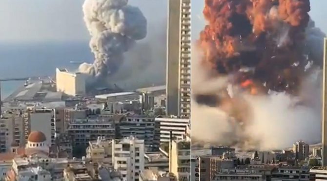 Lubnan In Baskentinde Buyuk Patlama Olu Ve Yaralilar Var Son Dakika Dunya Haberleri