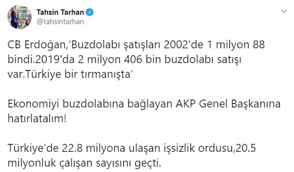 Erdoğan’ın ‘buzdolabı’ açıklamasına sosyal medyadan tepki yağdı - Resim : 2