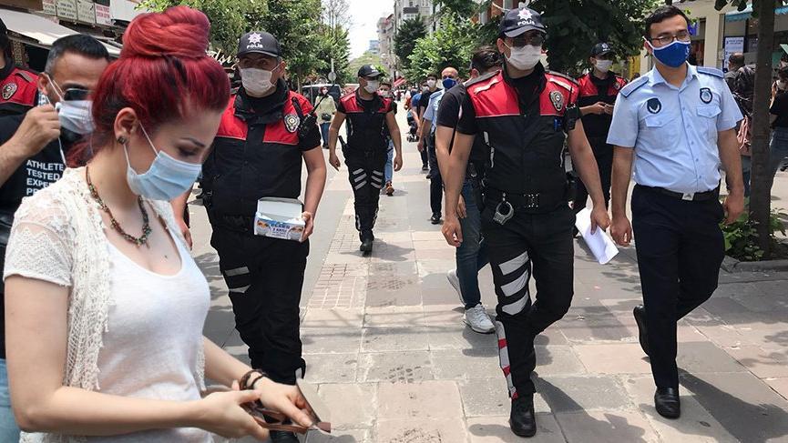 Maske takmayan 1147 kişiye 1 milyon TL ceza!