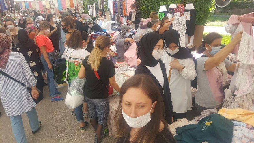 Salgını unuttular, Sosyete Pazarı’na koştular