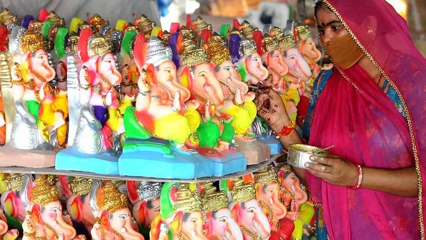 Hintliler, Ganesh Chaturthi Festivali’ne hazırlanıyor