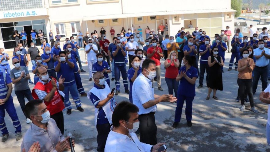İZBETON’da toplu sözleşme sevinci! Zam kararını alkışlarla karşıladılar