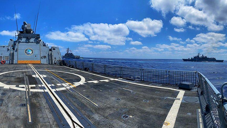 MSB: Doğu Akdeniz’de ABD ile deniz eğitimleri icra edildi