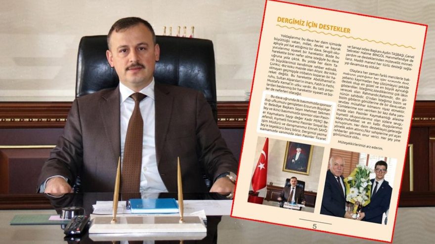 AKP’nin dergisine kaymakam sponsor oldu