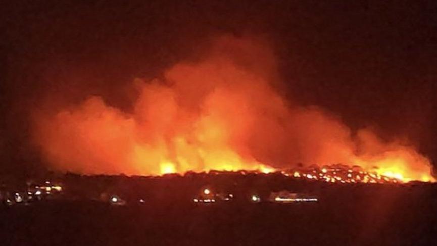 The fire that scares the Ayvalık Şeytan Sofrası area!