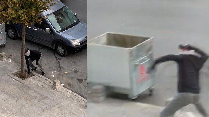 Hırsızlar vatandaşı taşladı