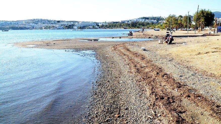 Bodrum Da Deniz 15 Metre Cekildi Adaciklar Olustu Son Dakika Haberleri