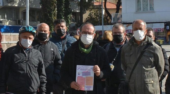 ‘Kadına şiddete hayır’ derken tartaklanarak engellendi