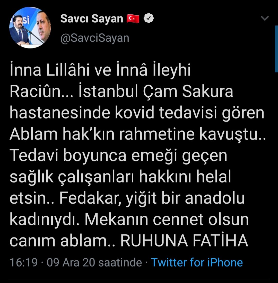 Savcı Sayan'ın ablası koronadan hayatını kaybetti - Resim : 1