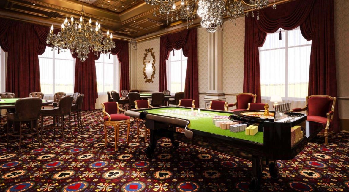 Putin'in sarayında yer alan poker masası