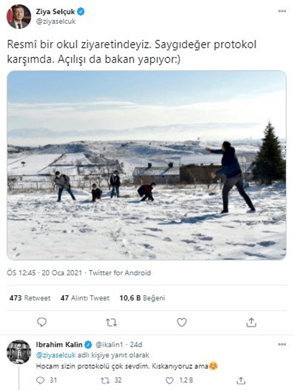 Bakan Selçuk’tan İbrahim Kalın’a yanıt - Resim : 1