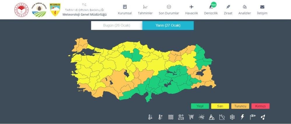 Meteoroloji’den kar ve tipi uyarısı - Resim : 1