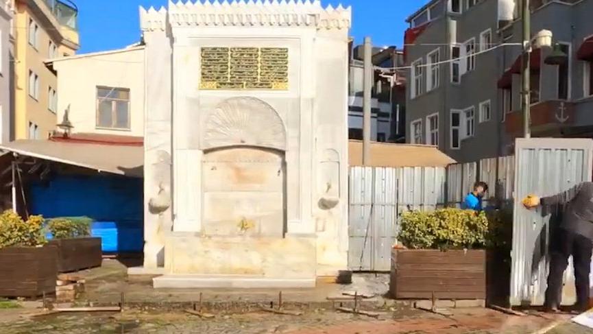 Osmanlı mirası tarihi çeşme İBB tarafından yenilendi