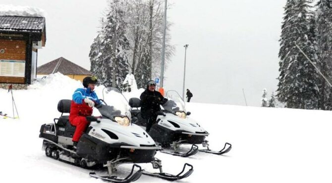 Putin ile Lukaşenko’dan kar motosikletli diplomasi