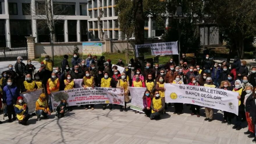 ‘Validebağ Korusu’na dokunmayın’ eylemi