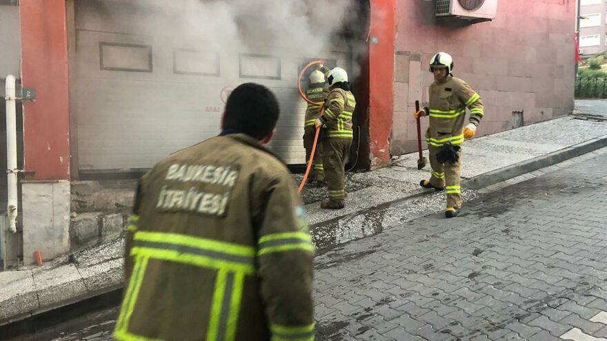 Kargo deposunda yangın