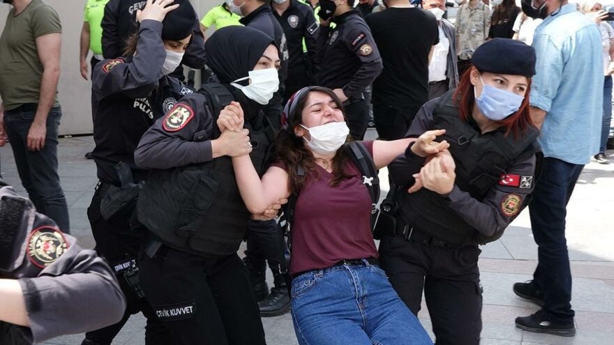 İsrail’i protesto eyleminde 15 kişi gözaltına alındı