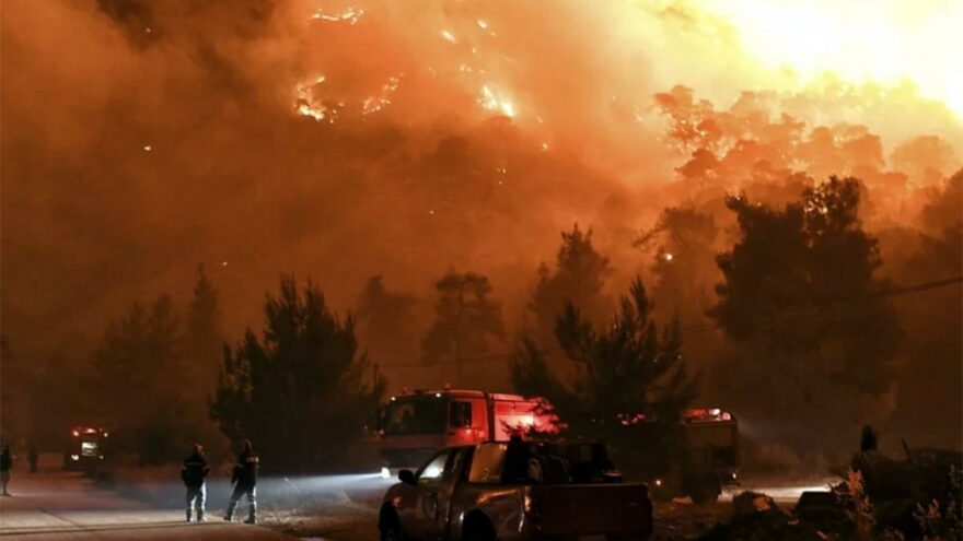 Komşuda yangın felaketi! Köyler boşaltılıyor