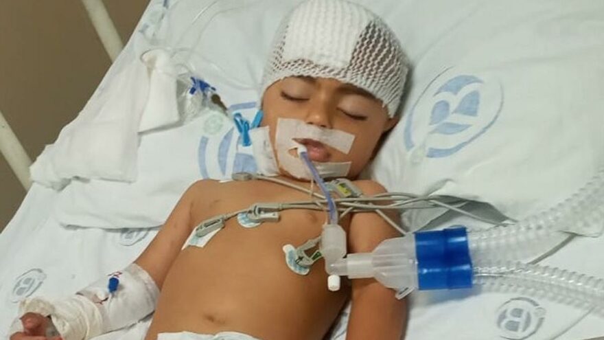 Maganda kurşunuyla vurulan 2 yaşındaki Vildan felç kaldı