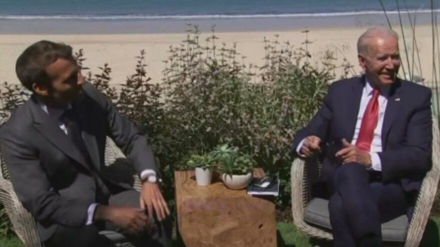 Biden ve Macron’dan G7 görüşmesi