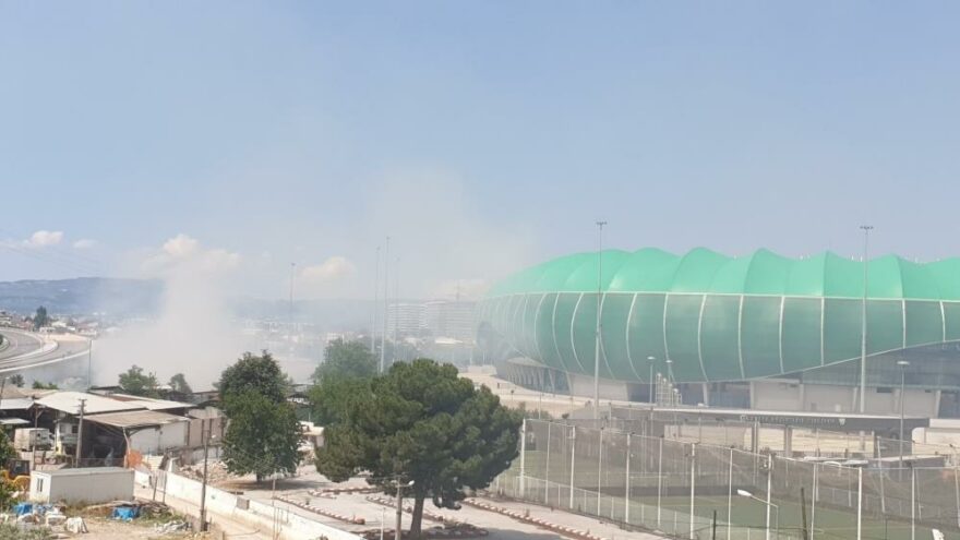 Timsah Arena’dan gelen dumanlar korkuttu