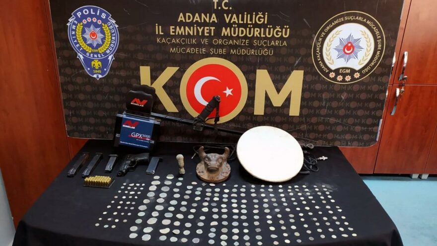 Adana’da tarihi eser operasyonu: 10 gözaltı