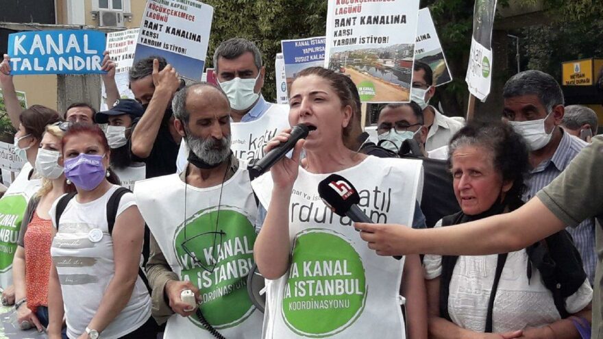 Kanal İstanbul protesto edildi