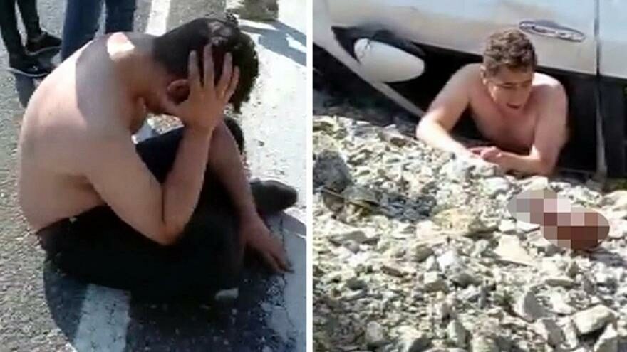 Takla atan otomobilden çıkan sürücü: Bir sigara verin, gözünüzü seveyim