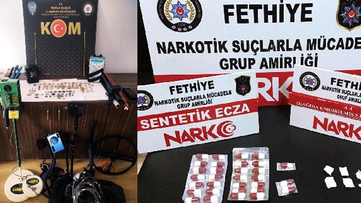 Muğla’da uyuşturucu ve kaçak içki operasyonunda 10 tutuklama