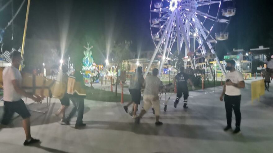 Lunaparkta pompalı dehşeti