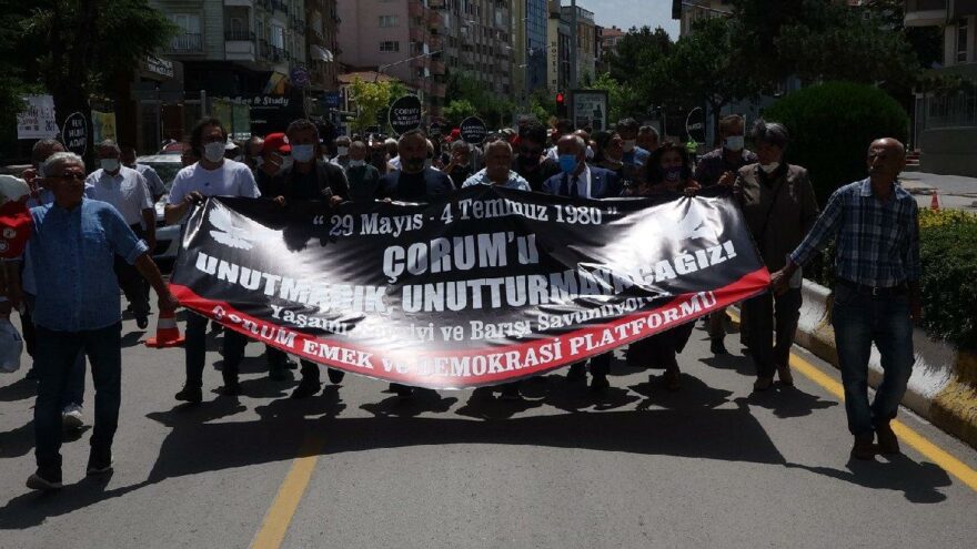 Çorum olaylarının 41’inci yıldönümü: Yaşamı, sevgiyi ve barışı savunuyoruz